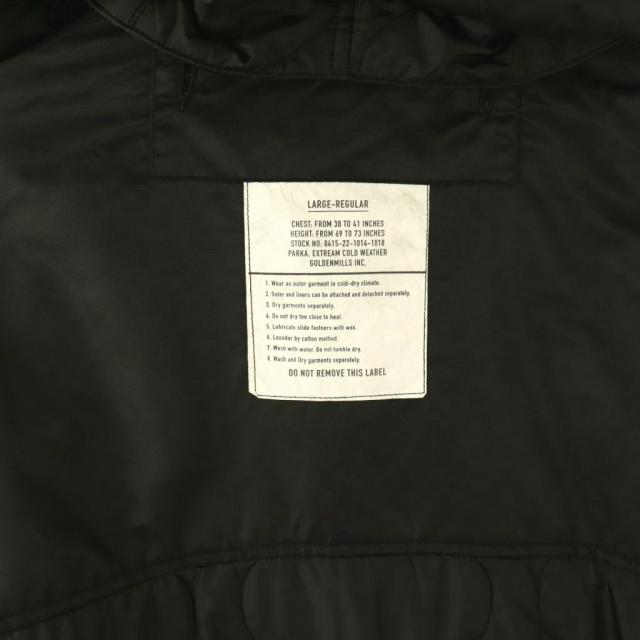 【中古】アメリカンラグシー インサレーションロングジャケット 中綿上衣 L 黒いこと CWU-9P レディース