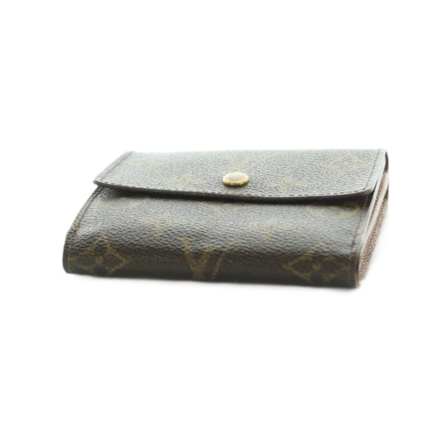 【中古】ルイヴィトン ポルトフォイユエリーズ 財布 二つ折り 小銭入れ モノグラム柄 茶 M61654 ■OS ■OH レディース_3