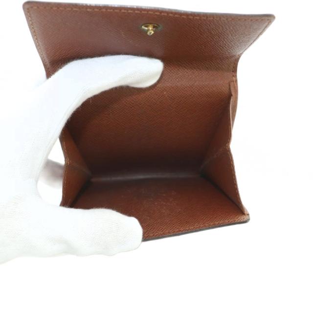 【中古】ルイヴィトン ポルトフォイユエリーズ 財布 二つ折り 小銭入れ モノグラム柄 茶 M61654 ■OS ■OH レディース_6