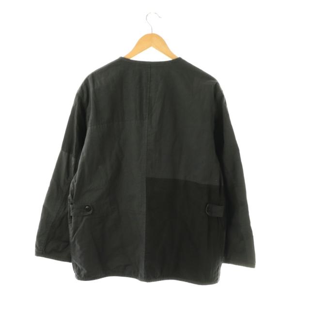【中古】パドカレ pas de calais 3287 24SS SDC pour PDC マルチファブリックパッチワーク ノーカラージャケット_1