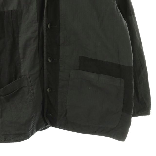 【中古】パドカレ pas de calais 3287 24SS SDC pour PDC マルチファブリックパッチワーク ノーカラージャケット_4