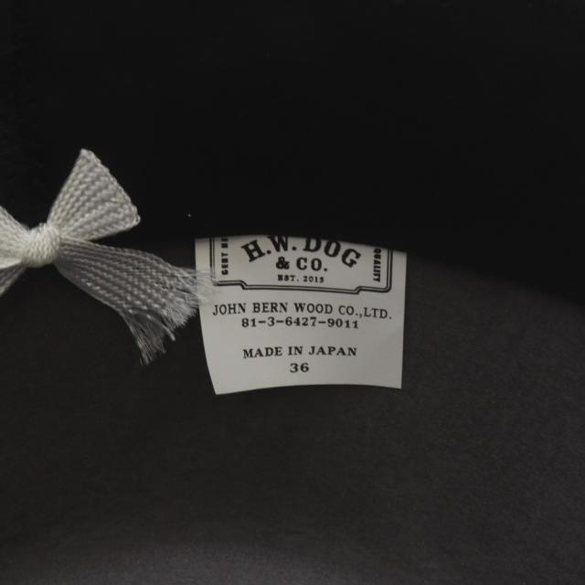 【中古】ザエイチダブリュードッグアンドコー THE H.W.DOG&CO. PINCH-H/D-00007-H 中折れフェルトハット 帽子 グレー_4