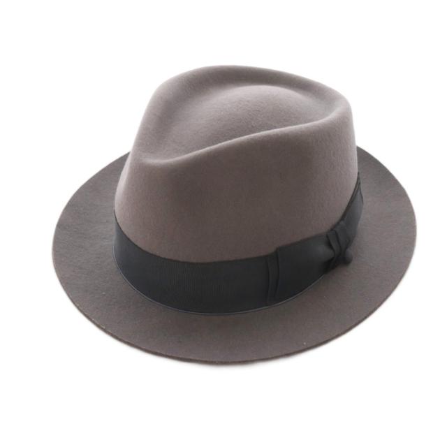 【中古】ザエイチダブリュードッグアンドコー THE H.W.DOG&CO. PINCH-H/D-00007-H 中折れフェルトハット 帽子 グレー_6