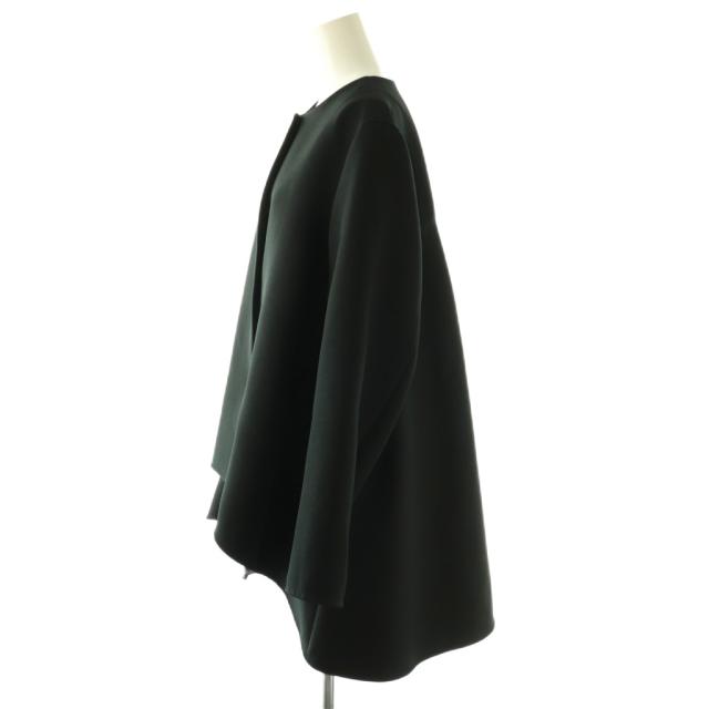 【中古】ル フィル LE PHIL 26SS エアートリプルクロスバックフレアジャケット ノーカラージャケット F ブラック_2