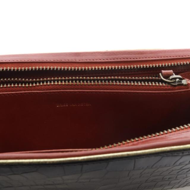 【中古】ドリスヴァンノッテン DRIES VAN NOTEN ラウンドファスナー長財布 レザー 黒 ブラック /SR ■SH レディース_6