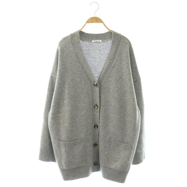 【中古】ドゥーズィエムクラス エブリデイアイライク EVERYDAY I LIKE Big カーディガン ニット カシミヤ混 グレー