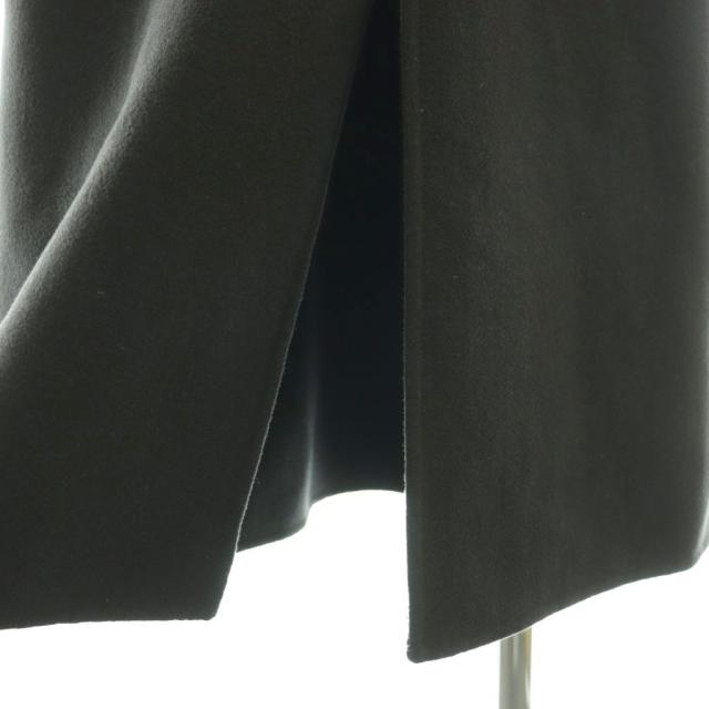 【中古】ユナイテッドアローズ UNITED ARROWS ノーカラー ジレ ベスト ロング ベルト付き 36 チャコール /CX ■OS_4