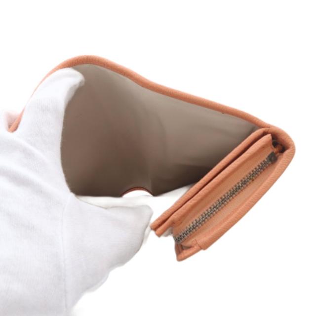 【中古】ロエベ LOEWE アマソナ コンパクトウォレット 財布 二つ折り アナグラム レザー サーモンピンク_6