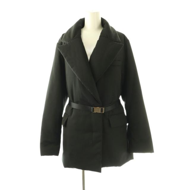 【中古】アプワイザーリッシェ Apuweiser-riche ×泉里香さん 25AW ベルト付中綿コート アウター 2 ブラック /CX