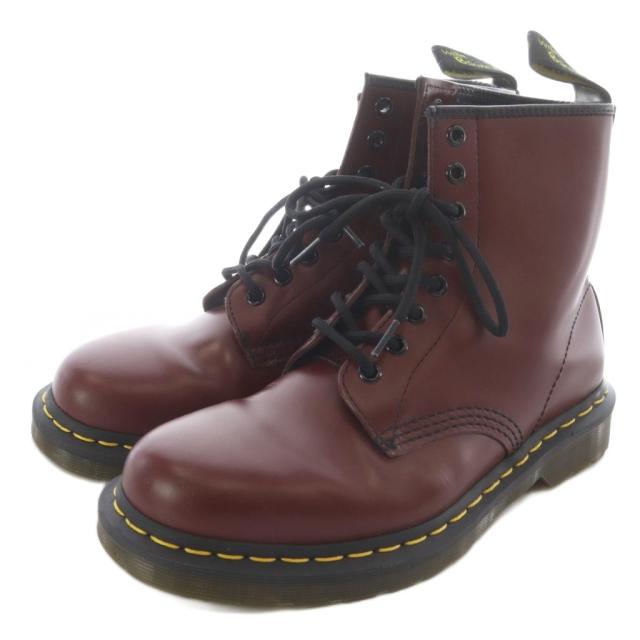 【中古】ドクターマーチン DR.MARTENS 8ホールブーツ ショートブーツ レザー UK7 エンジ 1460 /SR メンズ