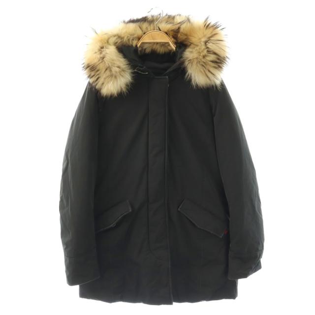 【中古】ウールリッチ WOOLRICH アークティックパーカー ジャケット ダウンジャケット S ブラック レディース