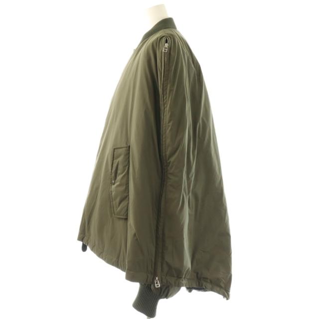 【中古】アドーア ADORE 24AW ストレッチタフタジャケット MA-1 2点セット 38 カーキ /HK ■OS レディース_2