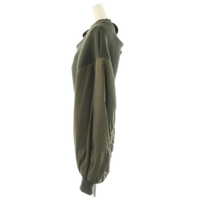 【中古】アドーア ADORE 24AW ストレッチタフタジャケット MA-1 2点セット 38 カーキ /HK ■OS レディース_5