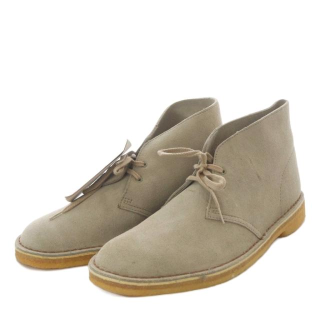 【中古】クラークス clarks オリジナルズ デザートブーツ スエード US9 グレー 500679 /YO16 メンズ
