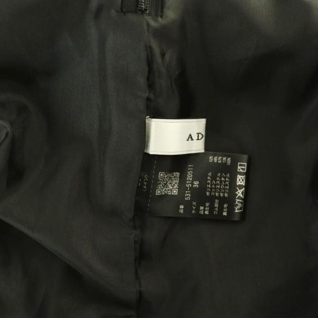 【中古】アドーア ADORE 25SS パウダータッチタフタスカート ロング フレア 36 ブラック /DO ■OS レディース_5