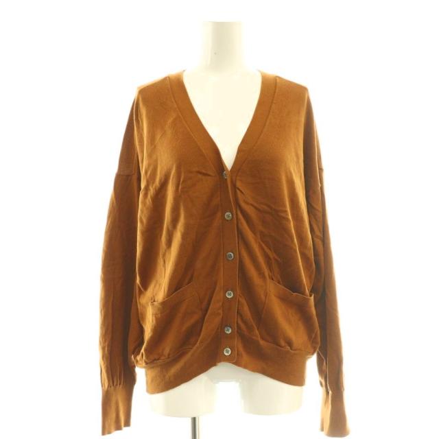 【中古】アパルトモン ドゥーズィエムクラス 24SS BASIC KNIT CARDIGAN ニット カーディガン ブラウン