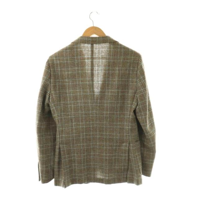 【中古】ボリオリ BOGLIOLI DOVER ジャケット テーラード チェック ウール カシミヤ 44 茶 グレー 水色 /CX ■OS_1