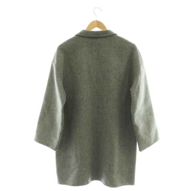 【中古】ギャルリーヴィー 25AW ウールダブルフェイス キモノスリーブコート チェスターコート F グレー レディース_1