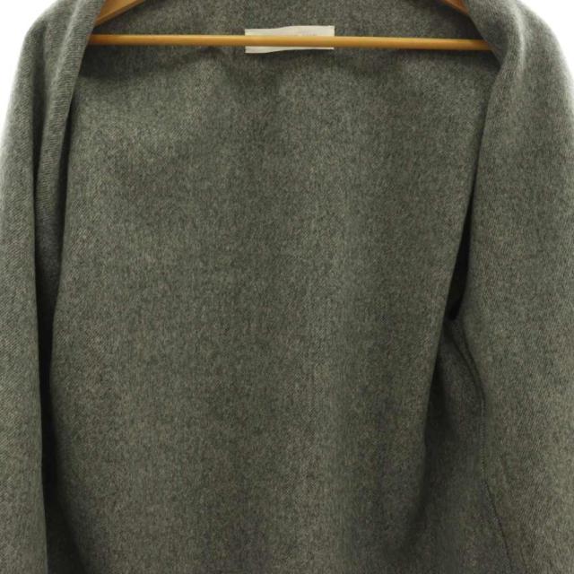【中古】ギャルリーヴィー 25AW ウールダブルフェイス キモノスリーブコート チェスターコート F グレー レディース_2