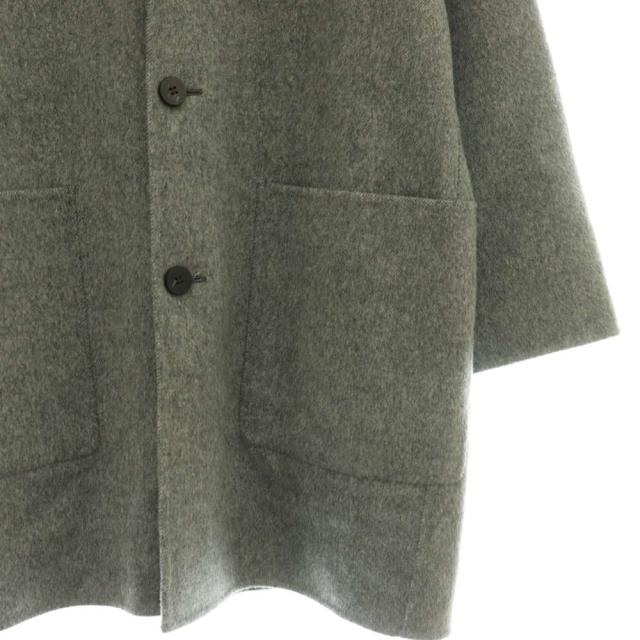 【中古】ギャルリーヴィー 25AW ウールダブルフェイス キモノスリーブコート チェスターコート F グレー レディース_4
