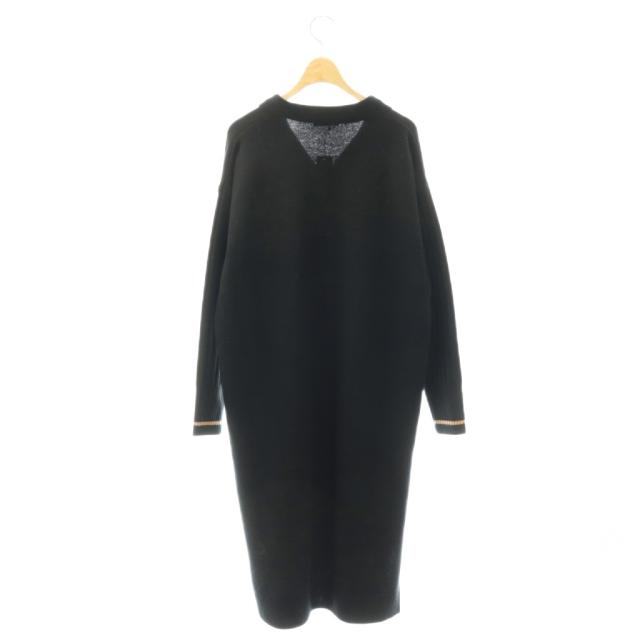 【中古】未使用品 マカフィー MACPHEE トゥモローランド 25AW NZ LAMBS スキッパーワンピース ニット ウール 36