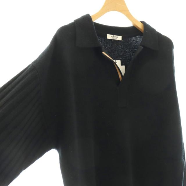 【中古】未使用品 マカフィー MACPHEE トゥモローランド 25AW NZ LAMBS スキッパーワンピース ニット ウール 36