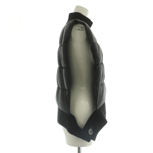 【中古】エンフォルド ENFOLD RIB-NECK VEST 中綿ベスト 切替 ナイロン 38 ブラック /MY ■OS レディース_4
