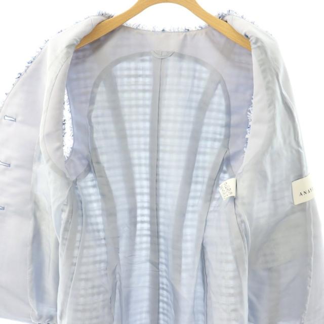 【中古】アナイ ANAYI 25SS ミックスツイードカーヴィージレ ベスト 36 ブルー /DF ■OS レディース_3