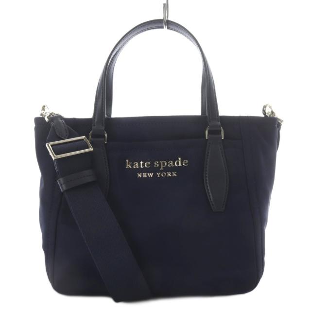 【中古】未使用品 ケイトスペード KATE SPADE Daily Small Satchel 2WAYバッグ トートバッグ ショルダーバッグ ネイビー