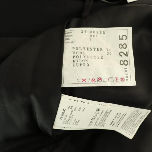 【中古】サカイ 26SS スカート 膝丈 フレア プリーツ 2 ブラック 26-08285 /DO ■OS レディース_5
