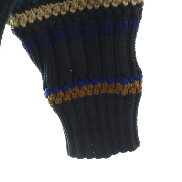 【中古】サカイ sacai 25-03601M ローゲージボーダーニット セーター 長袖 1 ブラック /HK ■OS ■AD メンズ_3