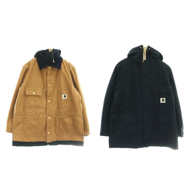 【中古】サカイ × Carhartt WIP 24-03390Mリバーシブル コート ジャケット アウター コットン 1 ベージュ 紺