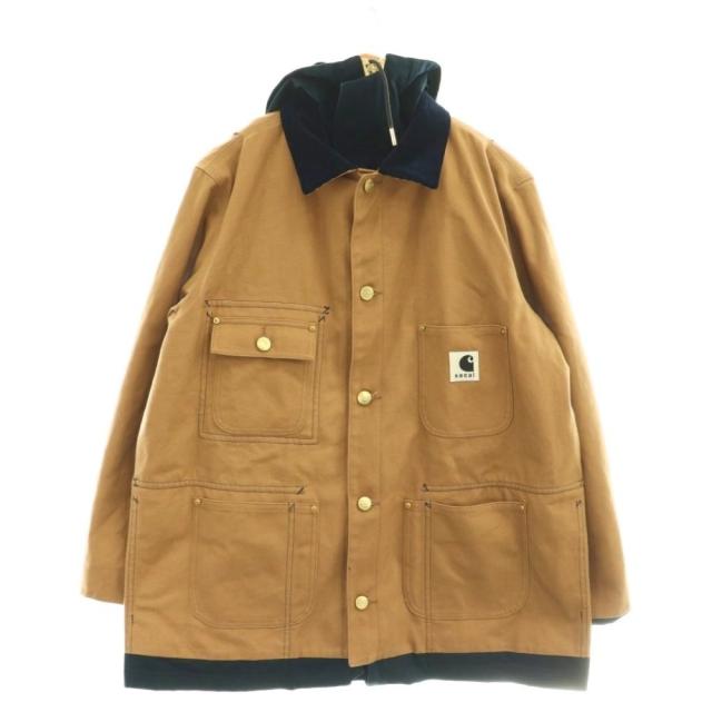 【中古】サカイ × Carhartt WIP 24-03390Mリバーシブル コート ジャケット アウター コットン 1 ベージュ 紺_3