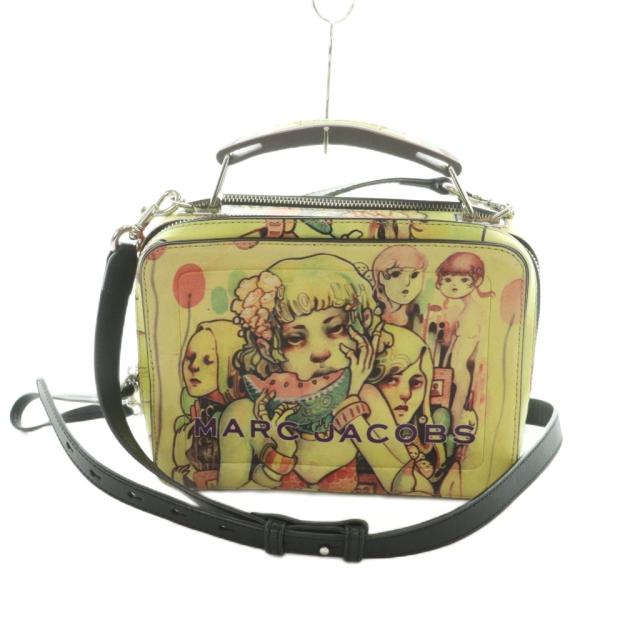 【中古】マークジェイコブス × ローレンサイ 2WAY ハンドバッグ ショルダーバッグ イラスト柄 マルチカラー