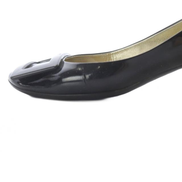 【中古】ロジェヴィヴィエ ROGER VIVIER バックルエナメルパンプス 36 黒 ブラック /SR レディース_6