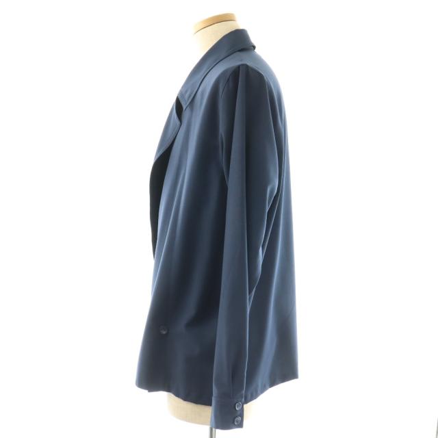 【中古】イロコイ iroquois REFLAX WEATHER CLOTH WJK PTジャケットパンツセットアップ ダブル 1 ネイビー /HK ■OS_3