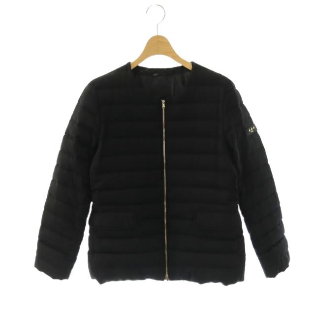 【中古】タトラス TATRAS SPINOSA ダウンジャケット ノーカラー ジップアップ 3 ブラック /DO ■OS ■SH