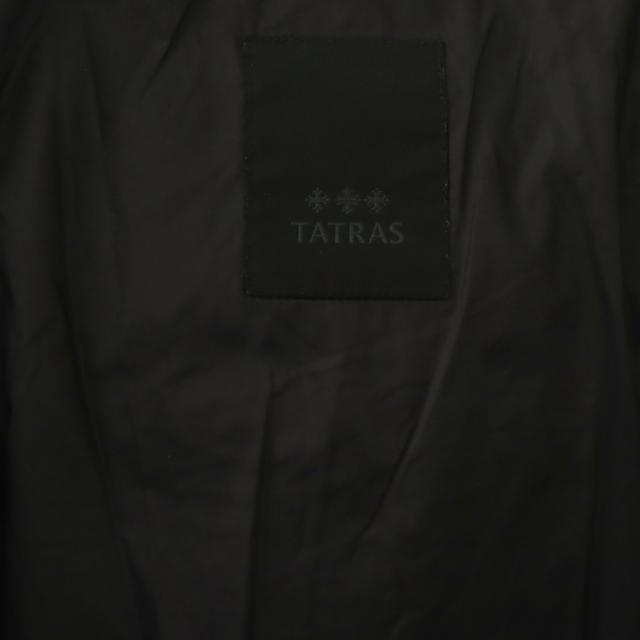 【中古】タトラス TATRAS SPINOSA ダウンジャケット ノーカラー ジップアップ 3 ブラック /DO ■OS ■SH_4