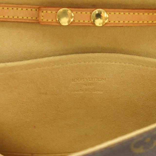 【中古】ルイヴィトン ポシェットツインGM ショルダーバッグ フラップ モノグラム柄 茶 M51852 ■OS ■OH レディース_6