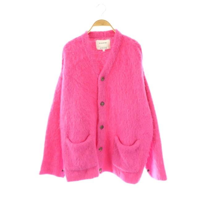 【中古】ザ イノウエ ブラザーズ THE INOUE BROTHERS アルパカカーディガン ニット 長袖 M ピンク /HK ■OS メンズ