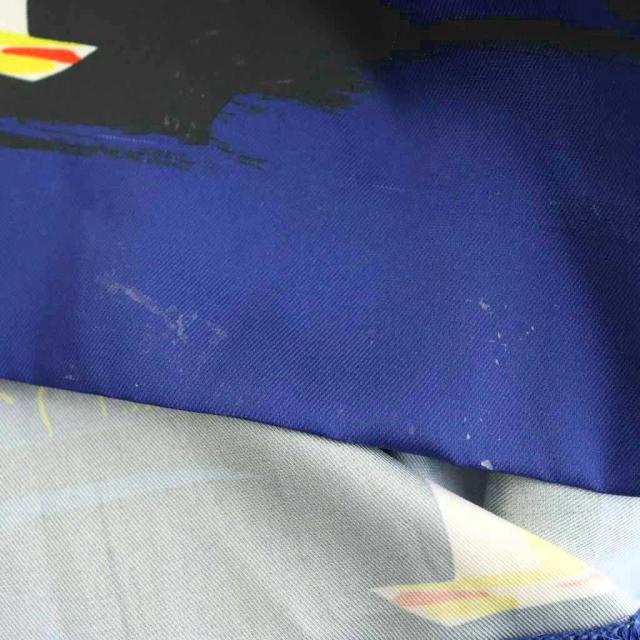 【中古】グレースクラス GRACE Class 24SS マリンプリントシャツドレス ワンピース 半袖 36 ネイビーブルー