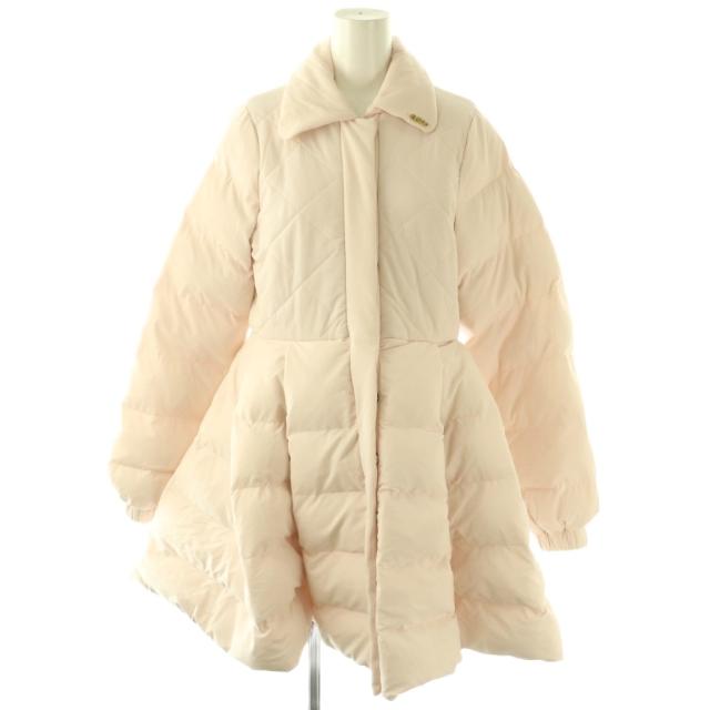 【中古】セルキー Selkie キルティングAライン中綿コート XXS ライトピンク /ES ■OS レディース