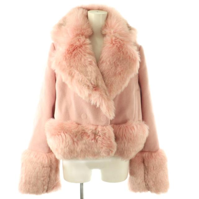 【中古】セルキー Selkie エコファージャケット XS ピンク スモークピンク /ES ■OS レディース