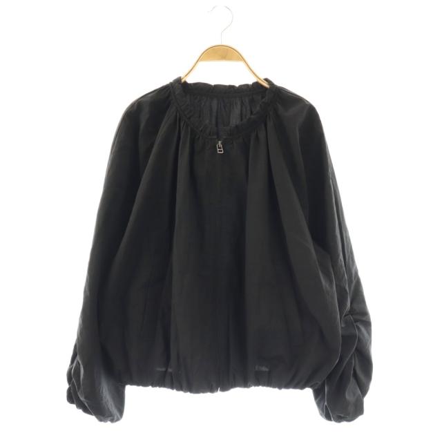 【中古】モガ MOGA ナイロンワッシャーバルーンショートブルゾン ジャケット 2 黒 /SY ■OS レディース