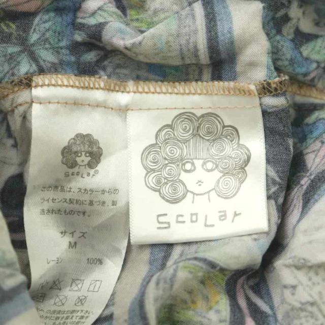 【中古】スカラー ScoLar ボタニカル柄 プルオーバー衣装 ロング M マルチ色合い /DF ■os レディース