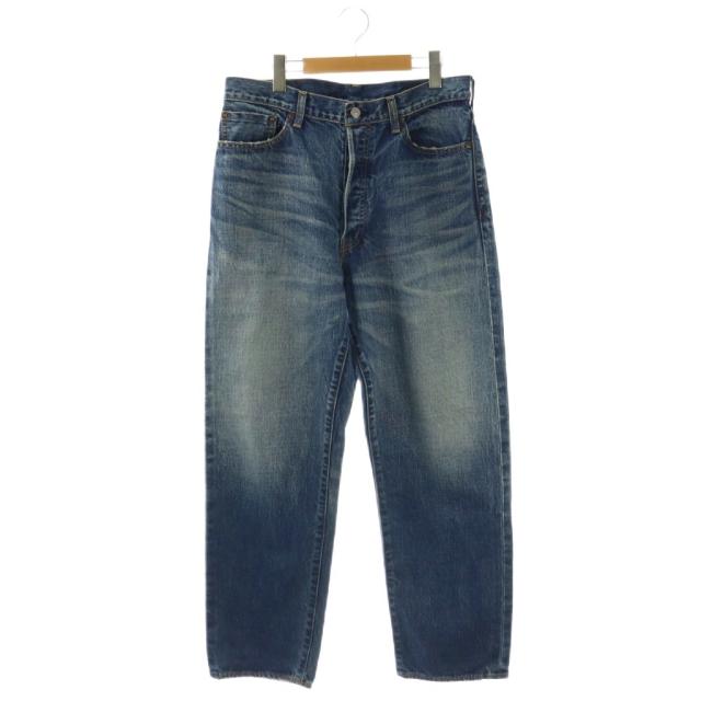 【中古】オーベルジュ AUBERGE MARLON USED デニムパンツ ジーンズ ボタンフライ コットン 34 紺 /NR ■OS ■AD