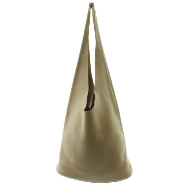 【中古】ザロウ THE ROW BINDLE THREE ビンドルスリー ワンショルダーバッグ レザー ワンカラー ベージュ /BB
