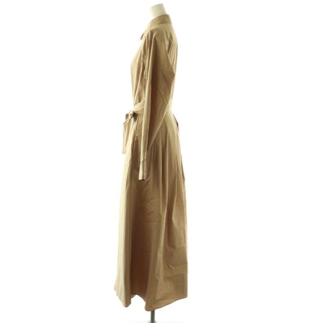 【中古】プラージュ Plage Flared Shirt ドレス ワンピース シャツワンピース ベルト付き 36 ベージュ /CX ■OS