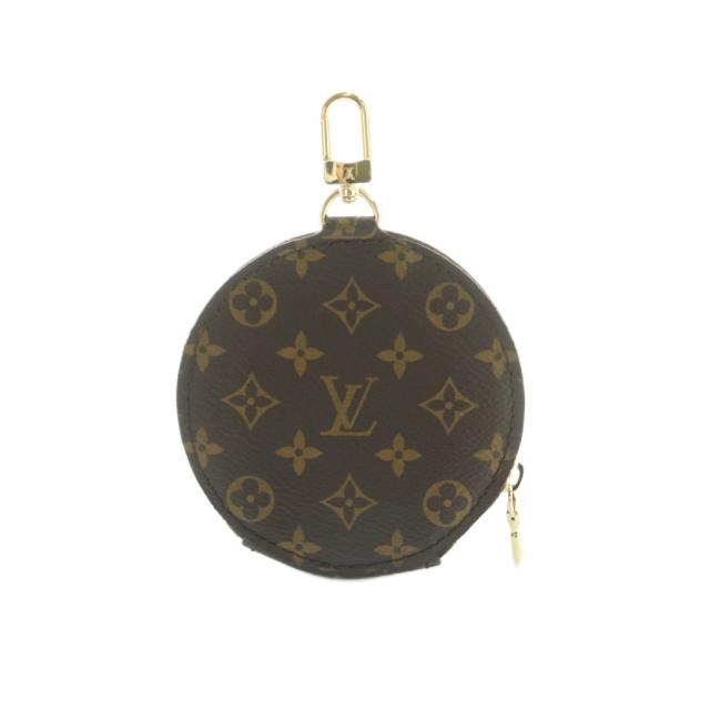 【中古】ルイヴィトン LOUIS VUITTON モノグラム チャーム ラウンド コインケース 小銭入れ 茶 ■OS ■OH レディース_1