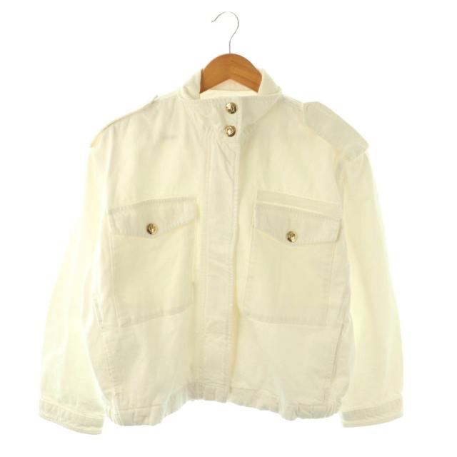【中古】未使用品 アニンビン ANINE BING ミリタリージャケット S 白 /SY ■OS レディース